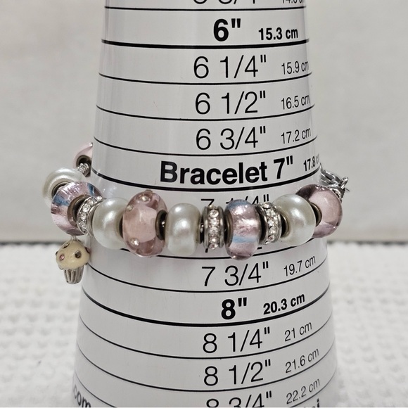 Glass Bead Bracelet Set of Four Bracelets - Picture 13 of 14